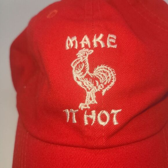 Petals and Peacocks "Make it Hot" Sriracha Theme Baseball Hat - Picture 4 of 14